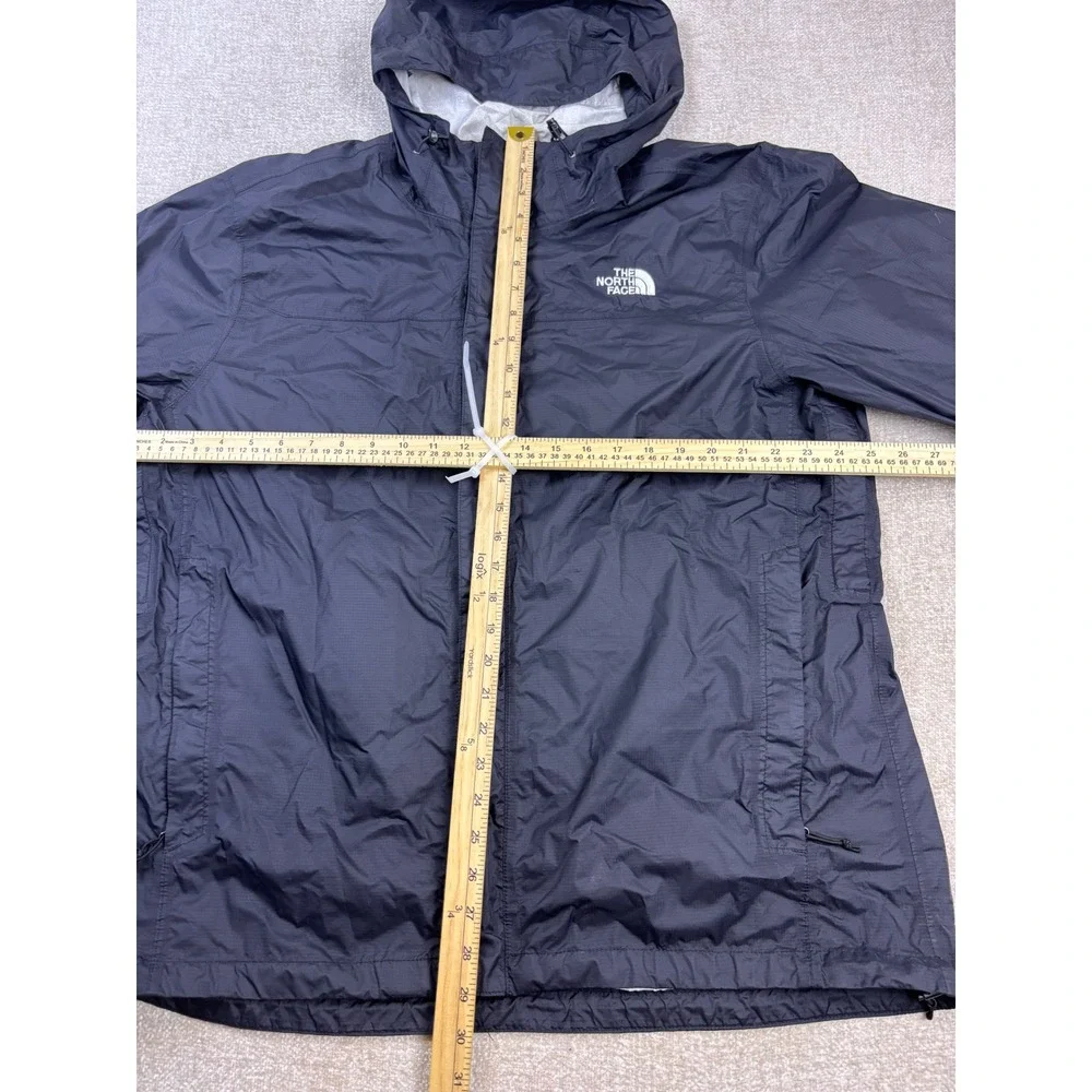 The North Face Mens DryVent Rain Jacket Black XL Hooded Shell